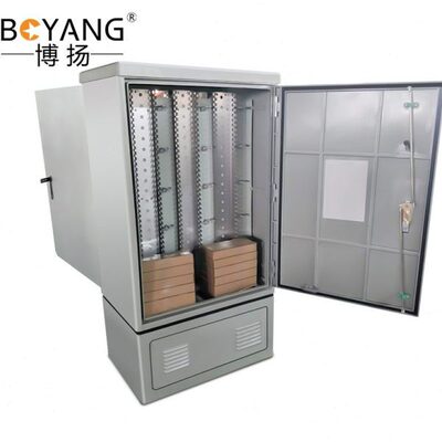 博扬 落地式电话交接箱双面 大对数电缆交接箱 室外防水配线箱含