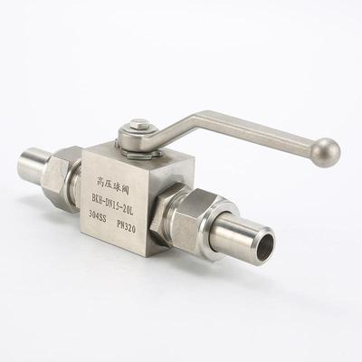 304钢高压焊接双锈球阀YJZQ焊接管高PSB压球阀活接外不螺纹对焊液