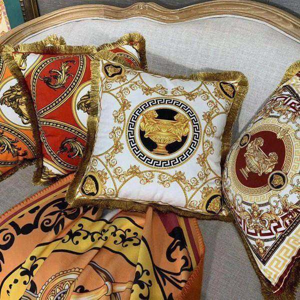 超柔丽丝绒KLV家双印面花枕流苏款沙发抱欧式轻奢居沙发靠包靠垫,居家布艺,抱枕被,淘宝优惠券,粉丝福利购,淘宝优惠卷