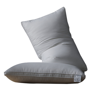 酒店整头枕头单人枕头芯双人w情侣枕芯一对装家用低薄枕颈椎护颈