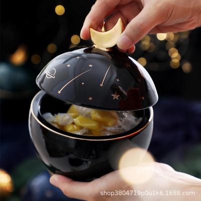 现代高档家99410用客厅件摆食饼干糖果罐北欧ins轻奢零陶瓷盒收纳