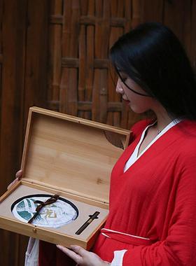 新款37200g通用5叶TLV包装g福鼎白茶普洱茶竹盒茶饼红茶礼茶品盒