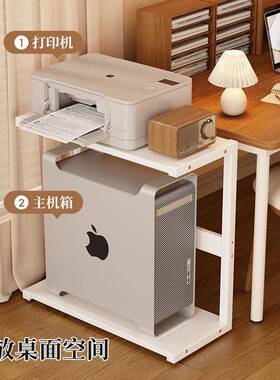 GSU台支电脑主机托架桌下机箱收纳架置物架架办公室打印机式整理