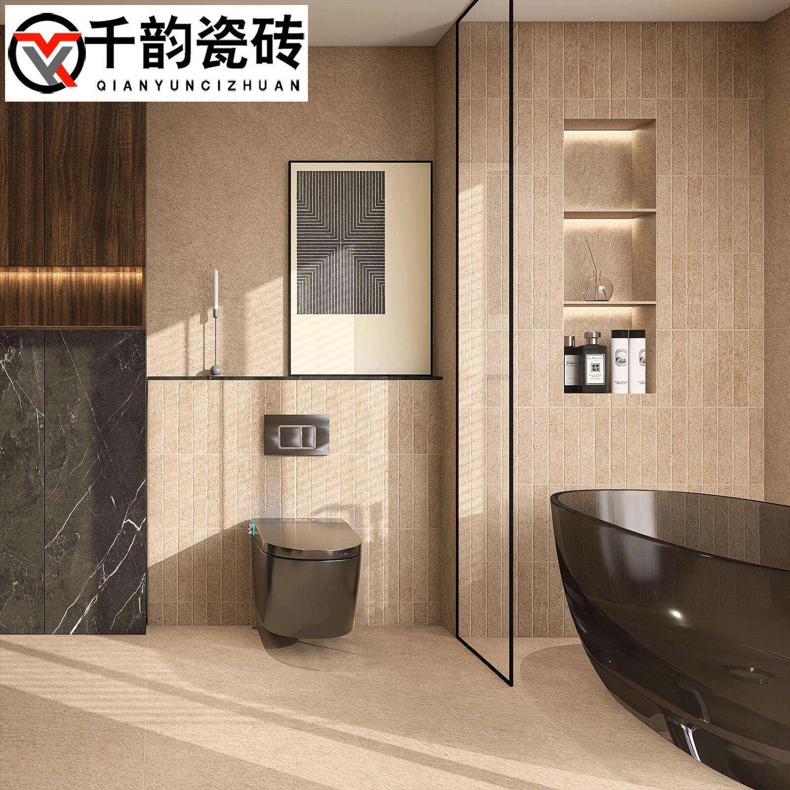 极简风莱石微哑质感砖60x2厂标100酒姆店民宿古堡地砖卫生0间瓷砖