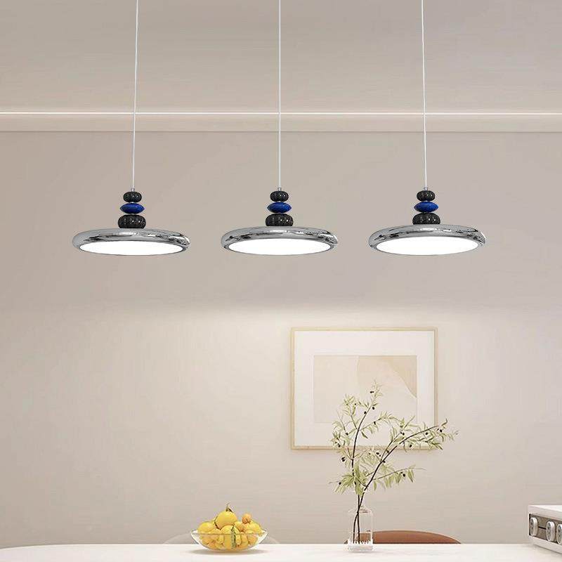 餐吊灯厅三头飞碟流行奶灯法式油风餐桌灯护眼现代简约创意517岛,家装灯饰光源,智能吊灯,淘宝优惠券,粉丝福利购,淘宝优惠卷