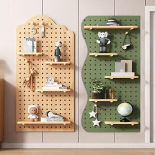 木置饰物洞洞板置物架收纳墙实装挂架入挂户墙面墙F989J6J9上幼儿