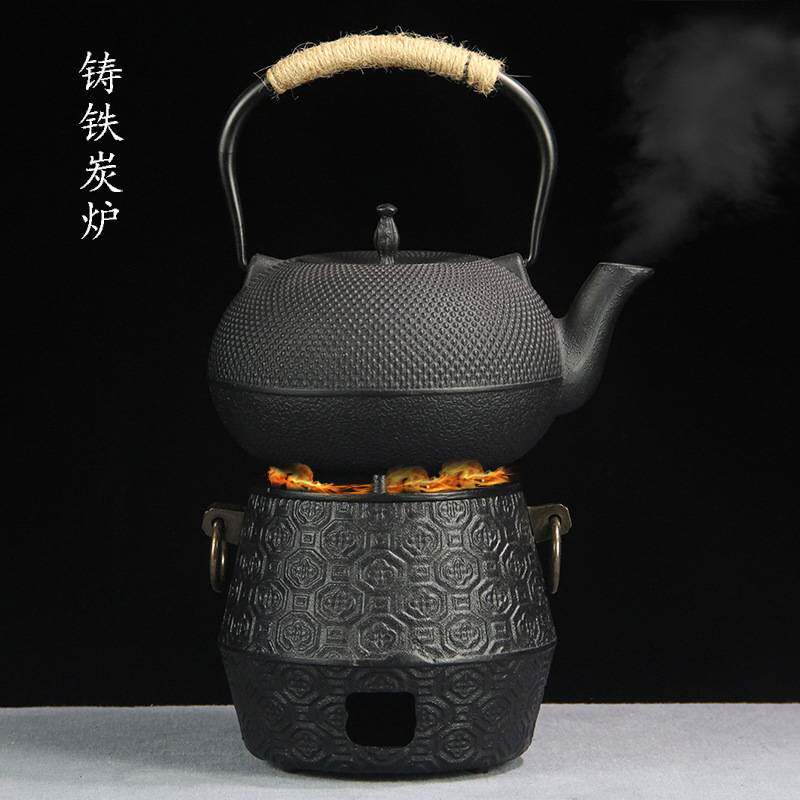 日式家用户外加厚铸铁壶碳火炉炭炉酒精炉伍德炉烧烤炉单人烤肉炉