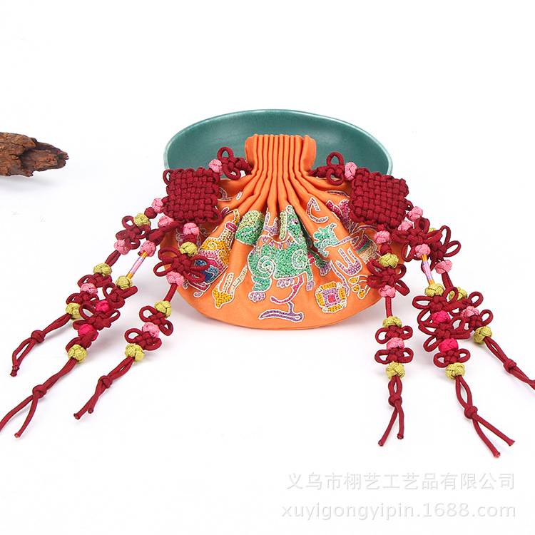 手绣端午节香包/珍藏手工绣花香囊/汉服宫廷苏绣荷包/刺绣空香袋