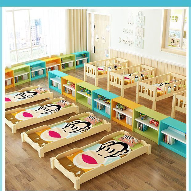 幼儿园床午睡床托管班实木午休床小学生小床儿童床午托床叠叠床