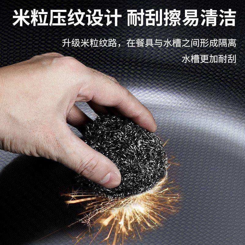 黑色纳形304米不锈水钢圆槽小单槽柴火灶水QCF吧台岛台