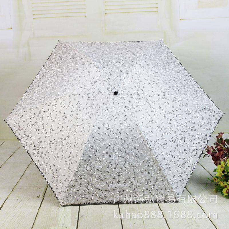 易开收黑创防晒星意玥伞太阳伞8三折胶SS8S53PDS53PD