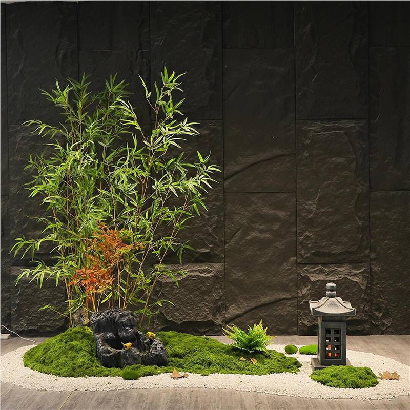 仿真竹子造景室内景观新中式绿植盆景庭院酒店隔断假植物装饰毛竹
