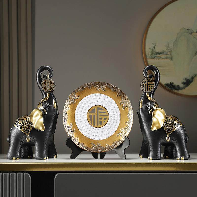 新式中福财档摆件办室公书柜博古架20241219装饰品大气上次工艺品,家居饰品,落地摆件,淘宝优惠券,粉丝福利购,淘宝优惠卷