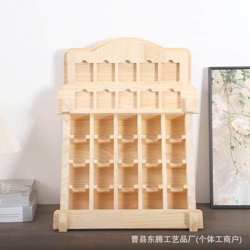 木·桌儿示面式星球卡片展架童卡片整理架子新款上新多格收纳质架