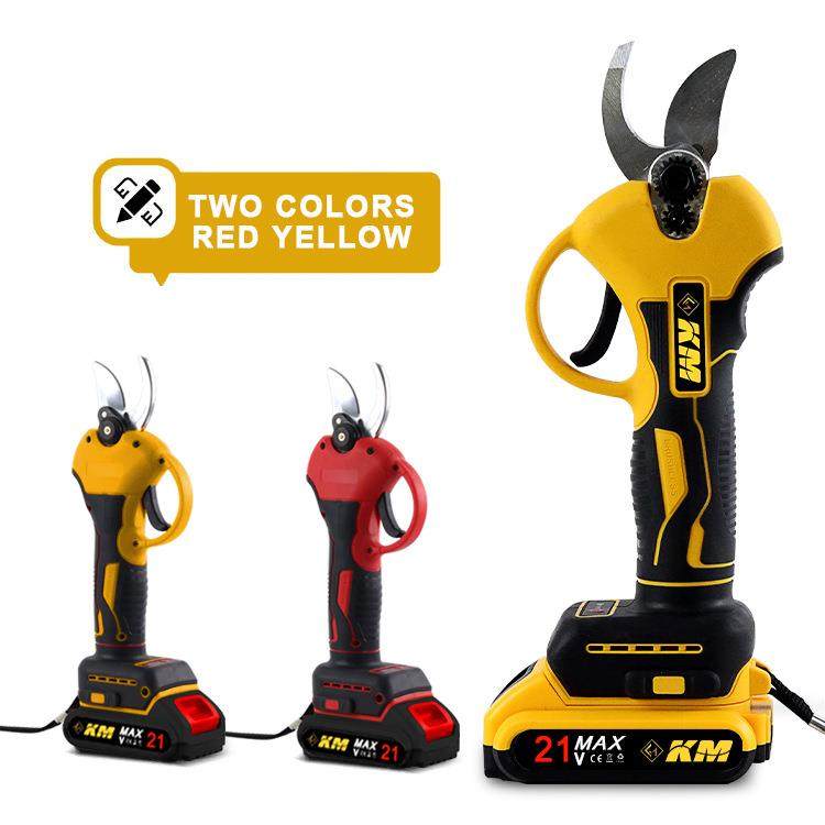 电式电动修枝剪果树剪无线艺园THF园林专用充粗枝剪刀树枝锂刀电