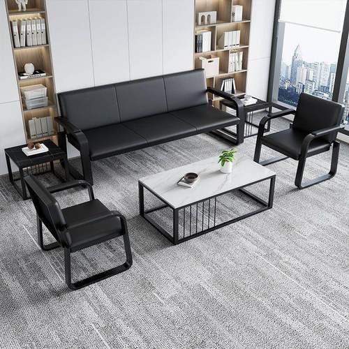 办公沙发茶位几组合三人沙发排椅现代约简客接待会BN123-3办公家
