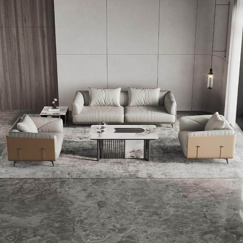 办公沙发商会客洽谈几休闲区茶组合会议代室三人简无品牌/约现西