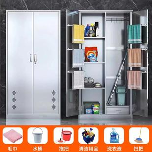 不锈钢清洁柜学校CY QJG12保工杂物收纳具储物柜工教室不厂锈钢卫