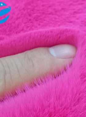 GR再生20S毛大兔布雪料1500克大兔毛1RYB5mm兔毛绒面布仿兔毛料