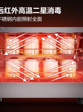 THJ德仕DEMASH毒I二商星茶具茶杯玛消柜家用小型台式用高温消毒碗