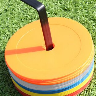 剑邦足球训练平面标志碟盘蓝球场标记标志物足球训练器材软地标垫