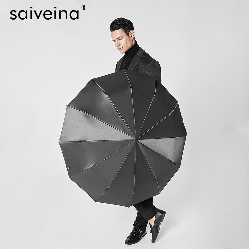 6JN赛维纳全自l动雨伞大号加固加厚结实抗风防水折叠伞男女商