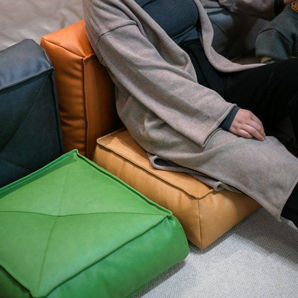 蒲团地上坐垫日式懒人坐墩皮质加厚榻榻米垫子北欧飘窗坐墩免拆洗,居家布艺,蒲团,淘宝优惠券,粉丝福利购,淘宝优惠卷