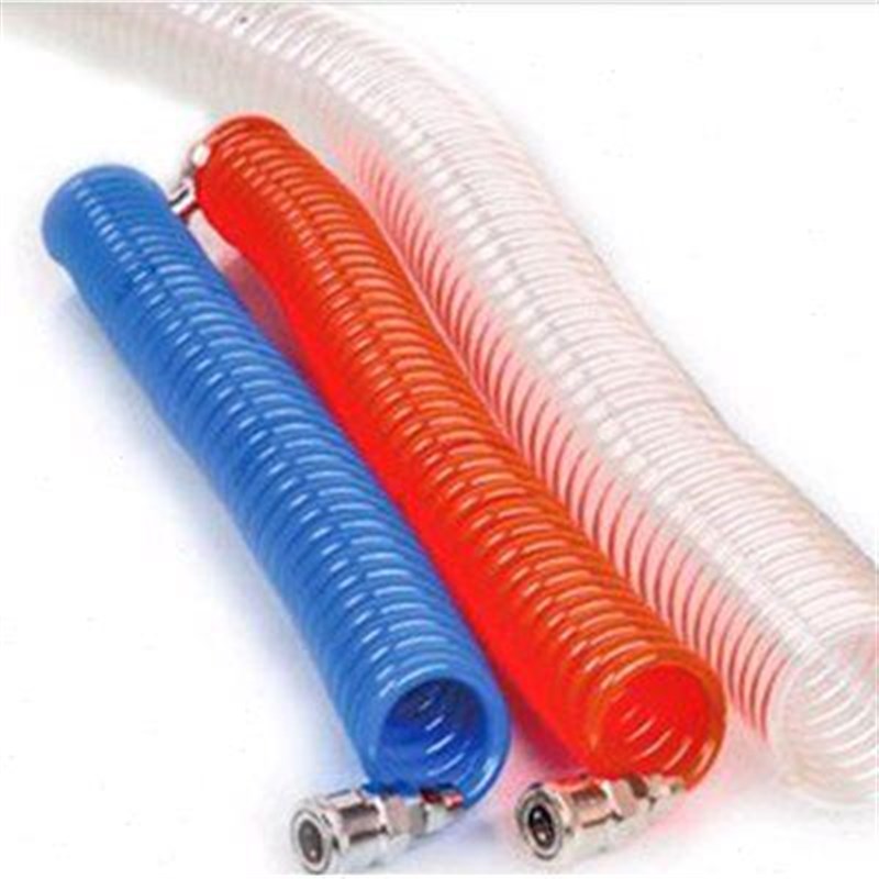 新同力PU气管12*8mm弹簧管 伸缩管6米 9米 7P.5米 12米 15米