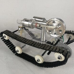 神冰斯特林发动机坦克外燃机微型小车蒸汽机模型迷引擎