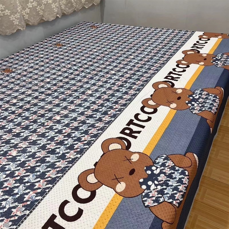 四季通用床盖双面l两用防滑网红炕单盖毯农村大炕盖榻榻米夹棉床