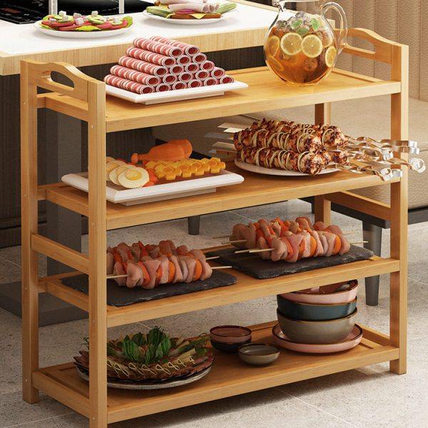 菜架火锅店专用厨房放菜品层架商用饭店摆蔬菜盘实木多层置物架子,厨房/烹饪用具,果蔬置物架/篮/框,淘宝优惠券,粉丝福利购,淘宝优惠卷