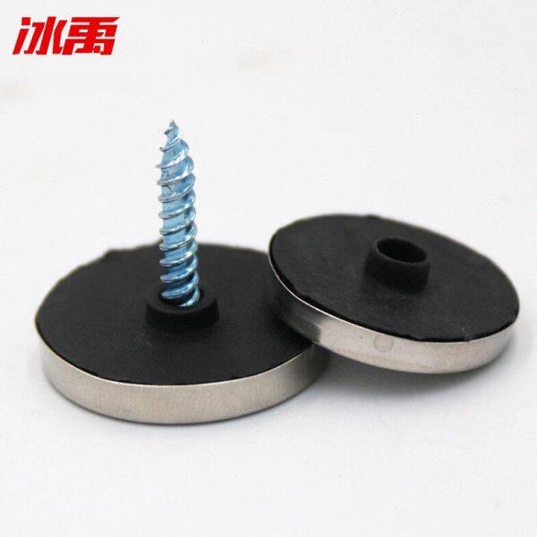 冰禹BYJZ-3713拉丝不锈钢玻璃镜钉广告平面钉12mm（200套）