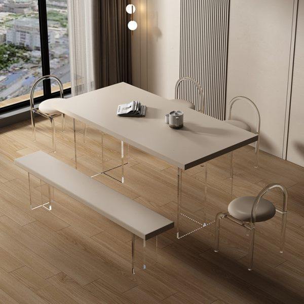 亚克力悬浮实木桌子长方形客厅餐桌家用书桌网红高级感办公工作台,商业/办公家具,培训桌/培训台,淘宝优惠券,粉丝福利购,淘宝优惠卷