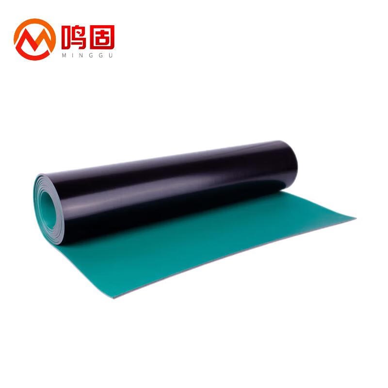 鸣固防静电台垫桌垫手机维修绿色耐高温实L验室工作台胶皮胶垫橡