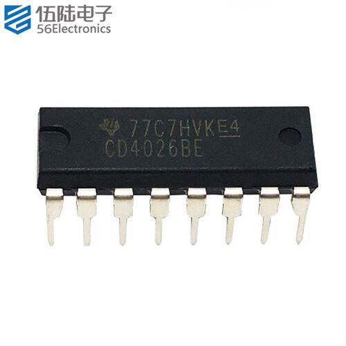 直插 CD4026BE DIP-16 逻辑芯片 十进制计数/分频器