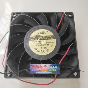 全新ADDA AS09224LB3891B0 9238风扇 92*92*38 24V变频器风扇
