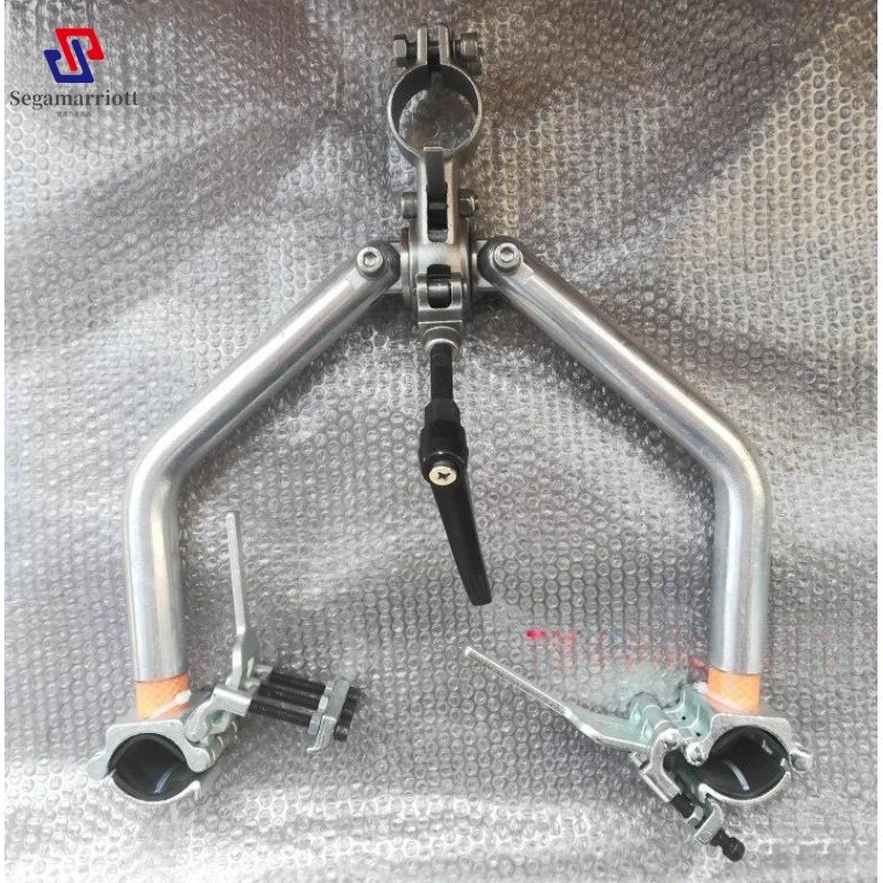 运动款轮椅连接器残疾车t头电动前驱动拖头装置运动轮椅牵引快拆