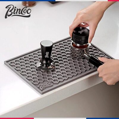 Bincoo咖啡多功能吧台压粉垫子布粉器敲渣桶咖啡机配套器具收纳垫