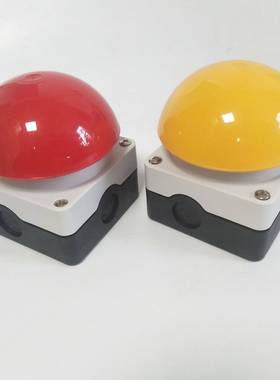 红色黑色黄色自复自锁款带一开一闭触头10A 脚踏手拍开关