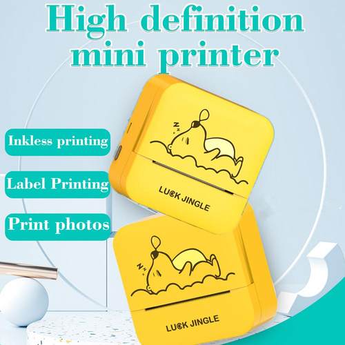 跨境新品便携式标签打印机功能高清错题图片文档便签迷你打印机
