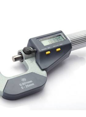 青海量具青量电子数显外径千分尺/高精度丝卡0-25-50MM0.001mm