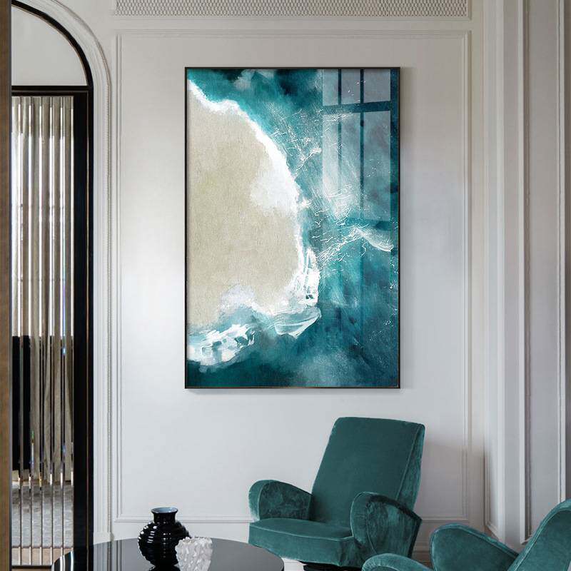 海风相拥 现代抽象客厅装饰画简约意境大幅沙发落地画玄关挂画