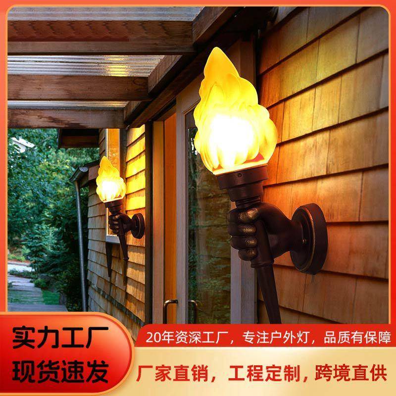 门口壁灯户外防水欧式简约走廊室外过道餐厅阳台led酒吧创意墙灯