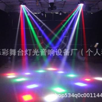 LED八眼8*3W迷你蜘蛛灯DMX512摇头光束灯声控舞台灯跨境氛围灯具