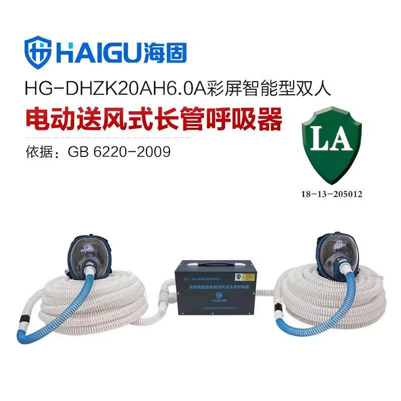 集合HG-DHZK20AH6.0A型配全面罩1-8人电动送风式长管呼吸器