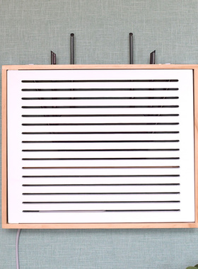 路由器收纳c盒壁挂式光猫排插多媒体弱电箱装饰遮挡集线盒2021新