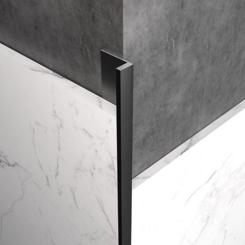 典爵阁收边条瓷砖阳角护墙角封边收口压条铝合金属包边条直角黑色