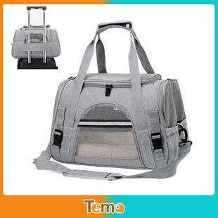 猫包外出便携夏天轻便纱网手提式猫咪背包幼猫小型猫包行李箱透气