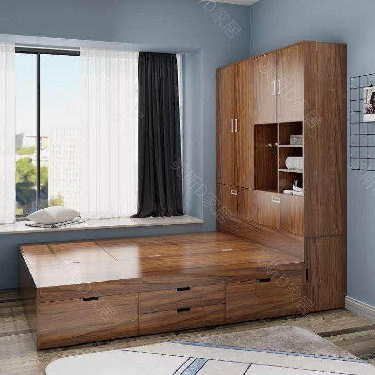 ENF级实木榻榻米床衣柜一体组合高箱定制储物床简约现代小户型,3C数码配件,USB多功能数码宝,淘宝优惠券,粉丝福利购,淘宝优惠卷