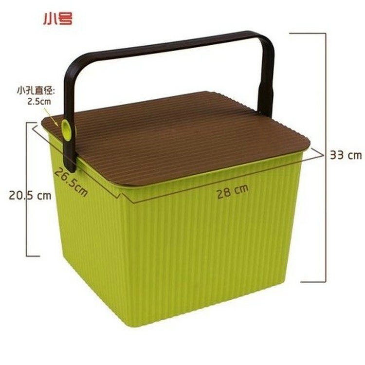 炫彩多功能钓鱼桶凳塑料方形收纳凳桶储物桶加厚小方桶水桶